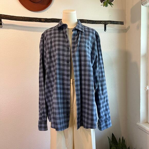 Johnnie-O Brian Blue Hangin Out Long Sleeve Button Down Shirt Men's Size XL - Picture 12 of 13